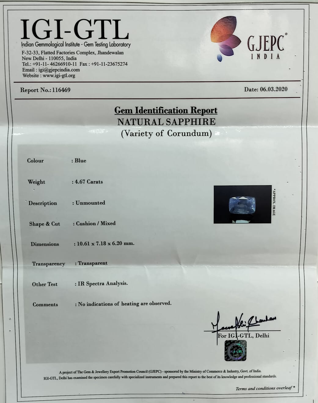 BSP11775 4 1 BLUE SAPPHIRE 4.67 Ct.