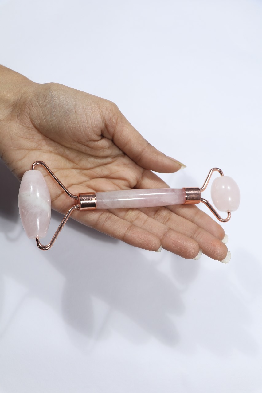 Rose Quartz face Healing roller