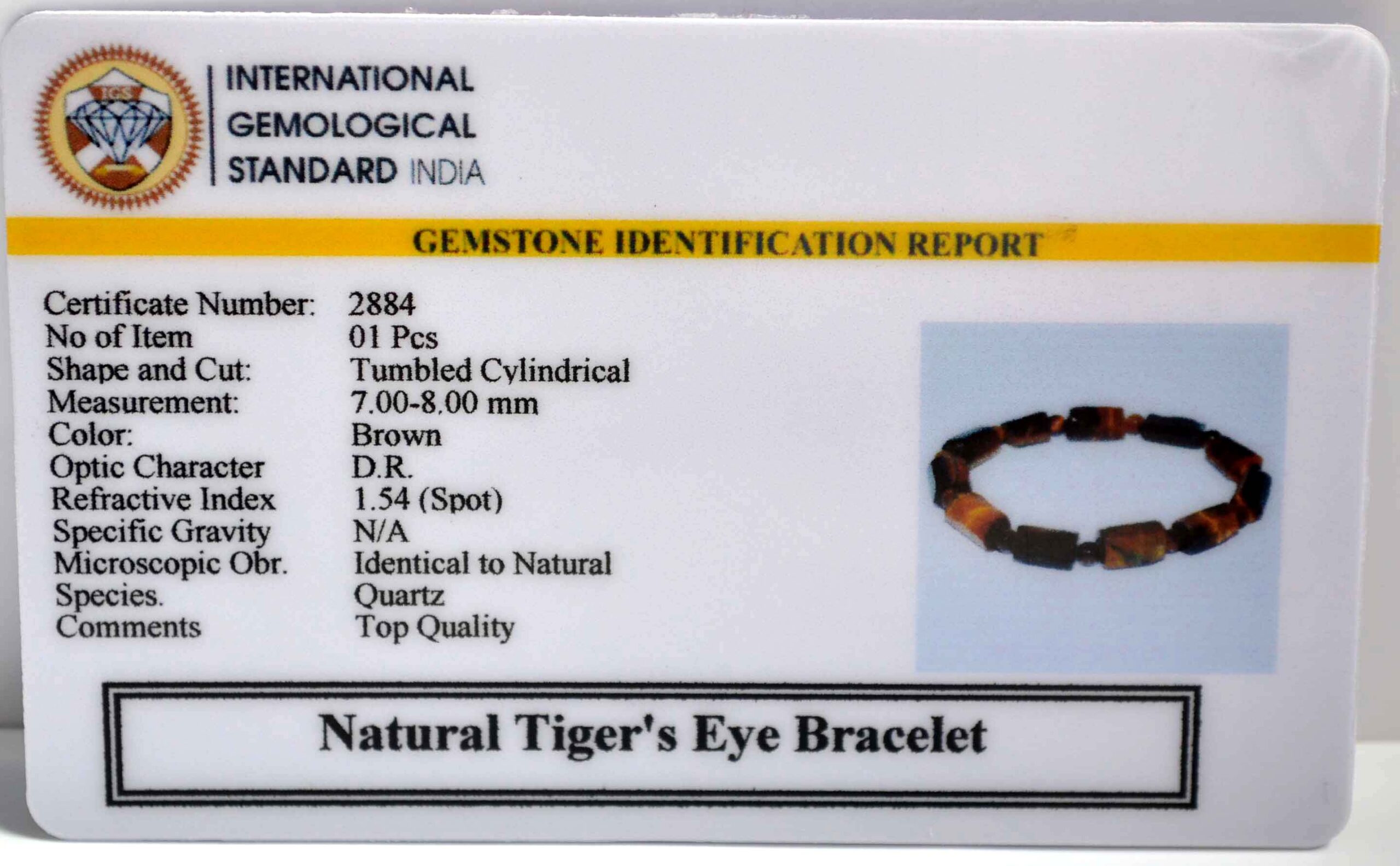 TESB001 FX scaled Tiger's Eye Rectangular Bracelet