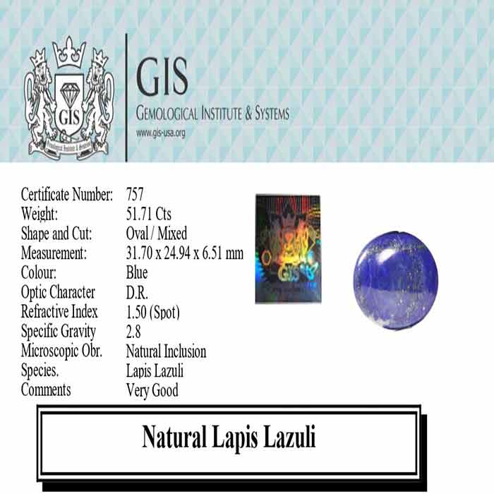 LAPIS LAZULI 51.71 Ct.