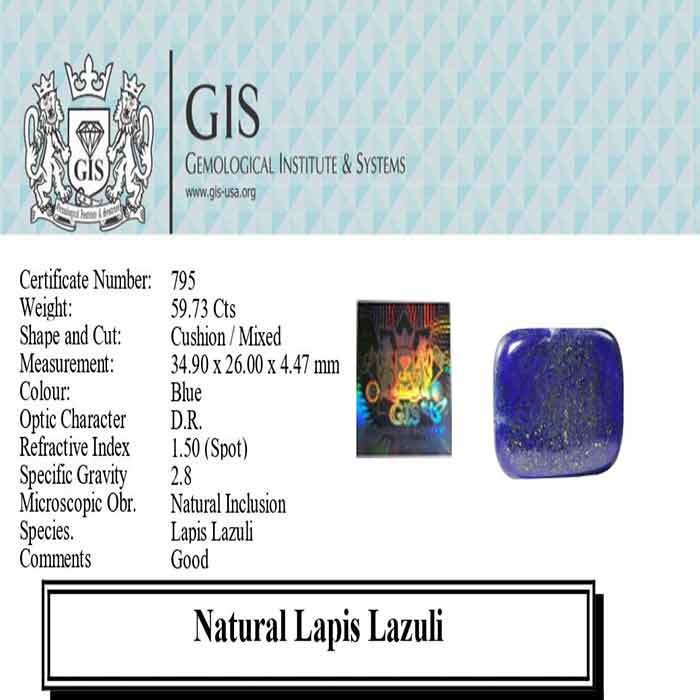 LAPIS LAZULI 59.73 Ct.