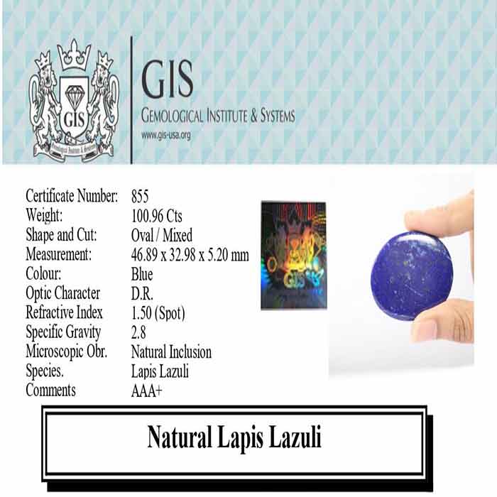 LAPIS LAZULI 100.96 Ct.