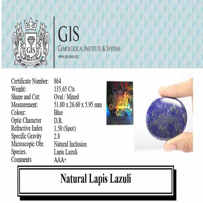 LAPIS LAZULI 135.65 Ct.