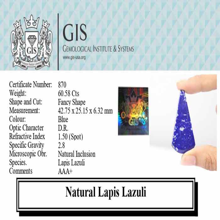 LAPIS LAZULI 60.58 Ct.