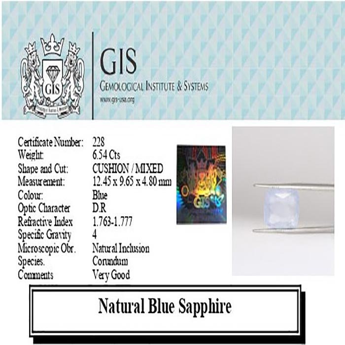 BSP11826 4 1 BLUE SAPPHIRE 6.54 Ct.