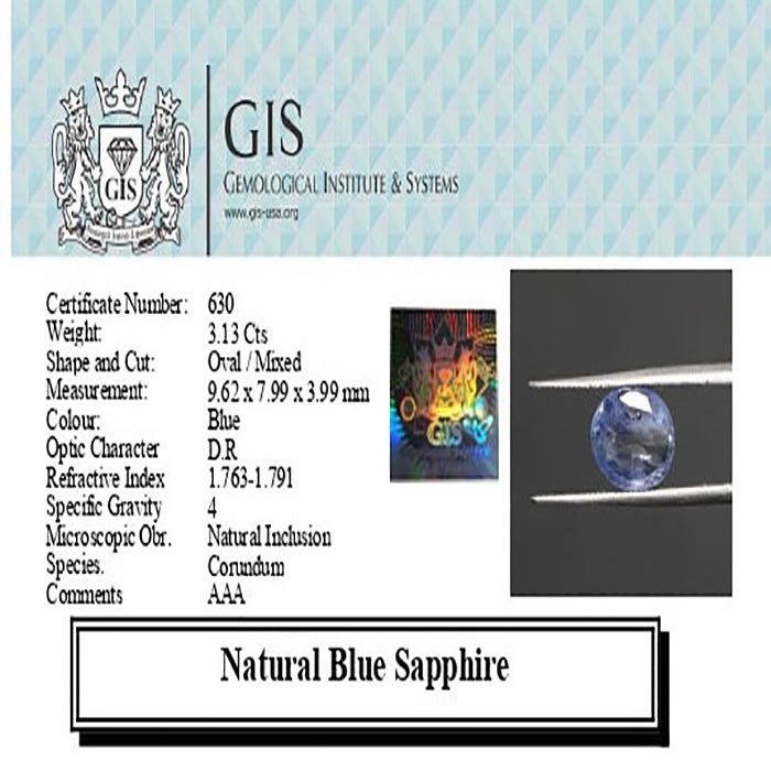 BSP11840 4 1 Blue Sapphire 3.13 Ct.