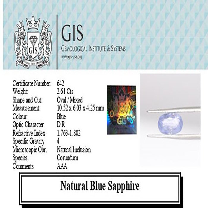 BSP11851 4 1 Blue Sapphire 2.61 Ct.