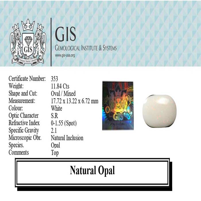 Opal 11.84 Ct.