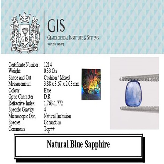 BSP12228 4 1 BLUE SAPPHIRE 0.33 Ct.