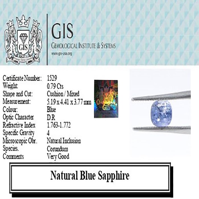BSP12374 4 1 BLUE SAPPHIRE 0.79 Ct.