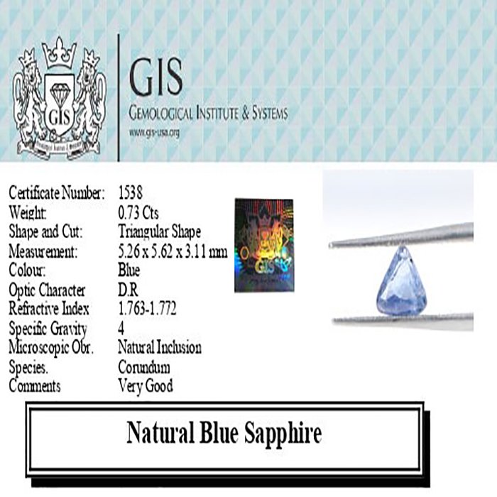 BSP12383 4 1 BLUE SAPPHIRE 0.73 Ct.