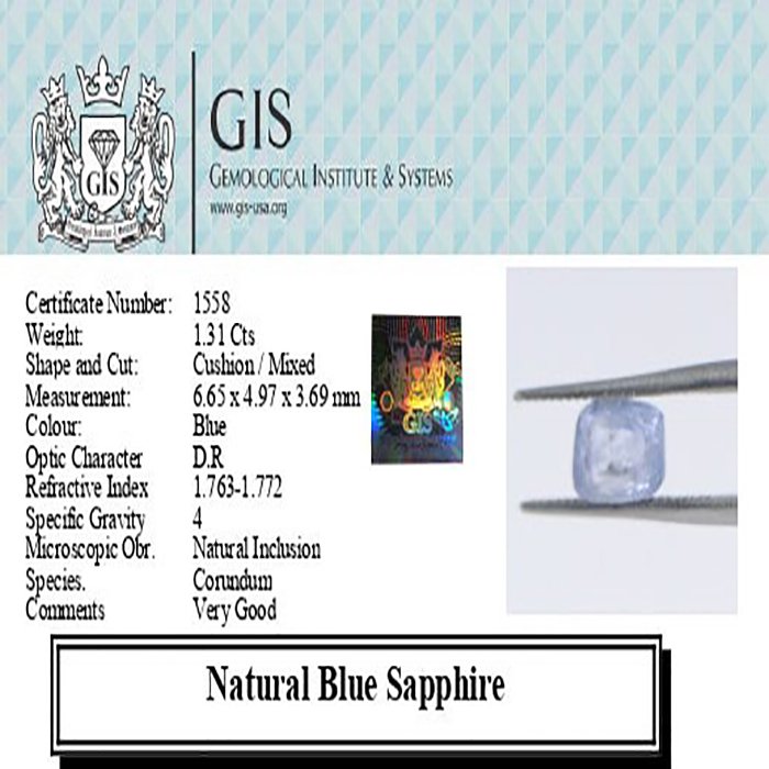 BSP12403 4 1 BLUE SAPPHIRE 1.31 Ct.