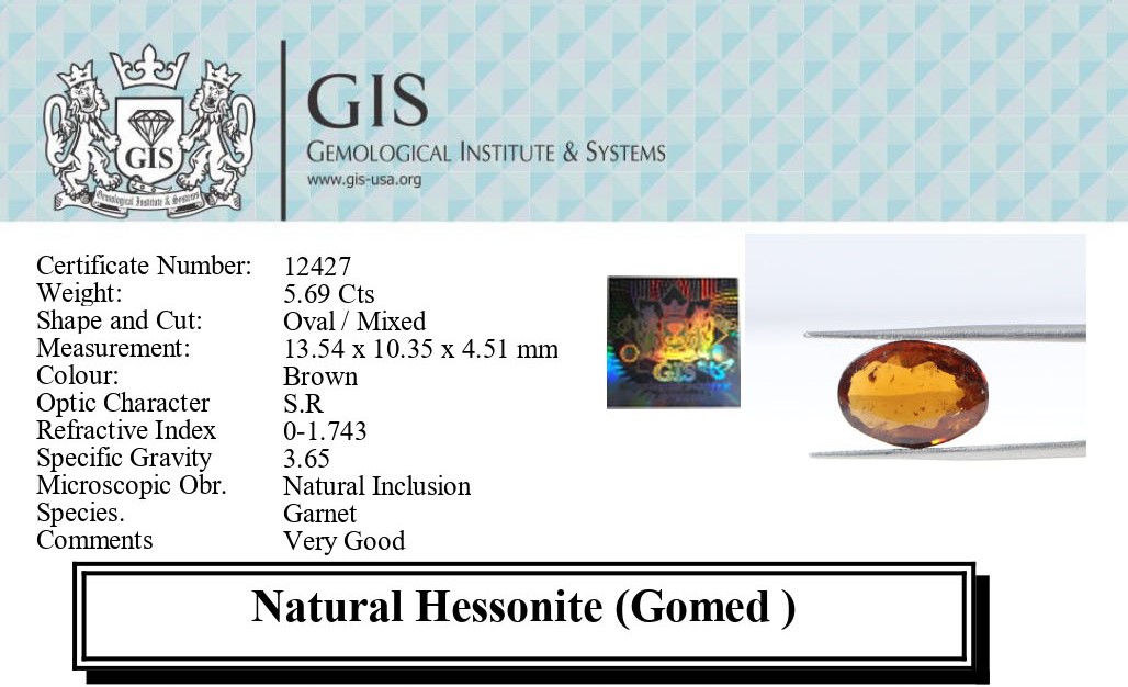 Hessonite 5.69 Ct.