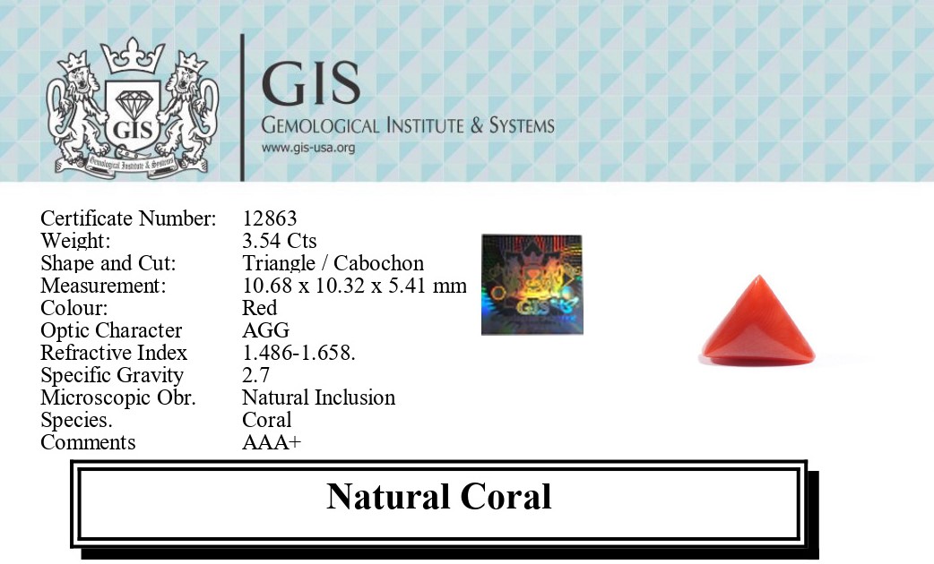 CORAL 3.54 Ct.