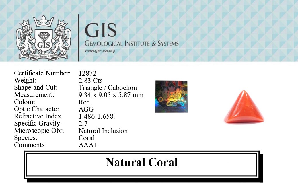 CORAL 2.83 Ct.