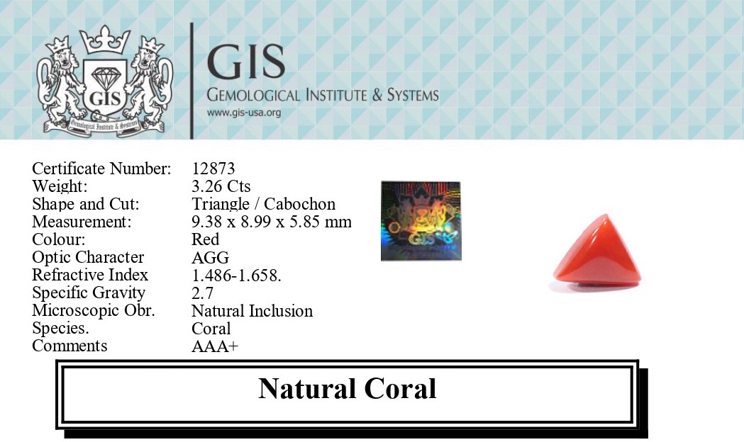 CORAL 3.26 Ct.