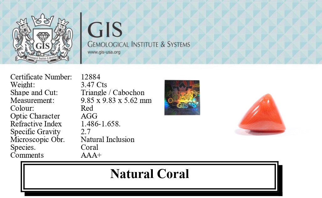 CORAL 3.47 Ct.