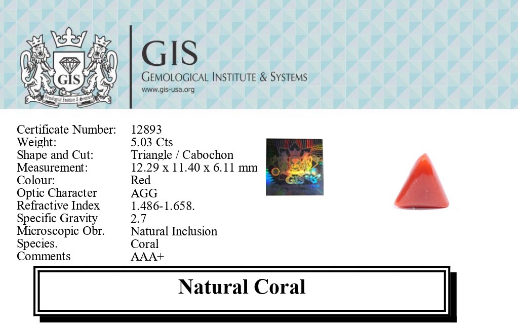 CORAL 5.03 Ct.