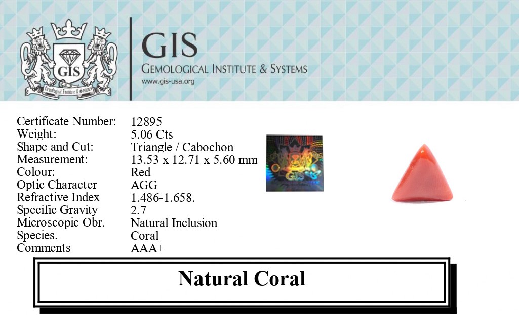 CORAL 5.06 Ct.