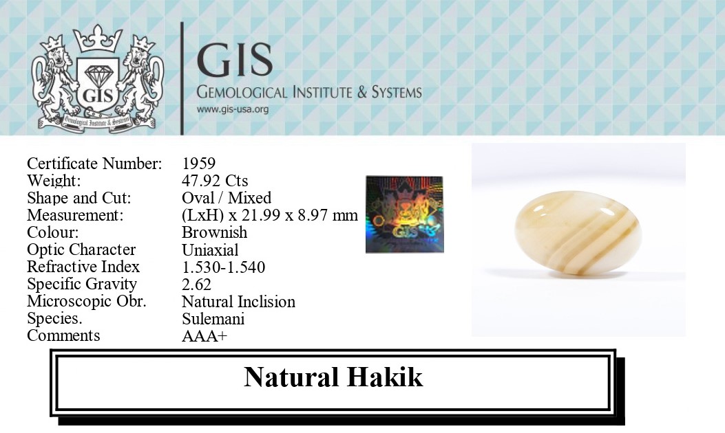 HAKIK 47.92 Ct.