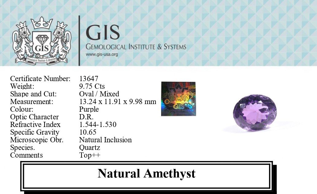 AME942 5 1 AMETHYST 9.75 Ct.
