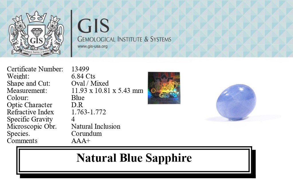 BSP12765 5 1 BLUE SAPPHIRE 6.84 Ct.