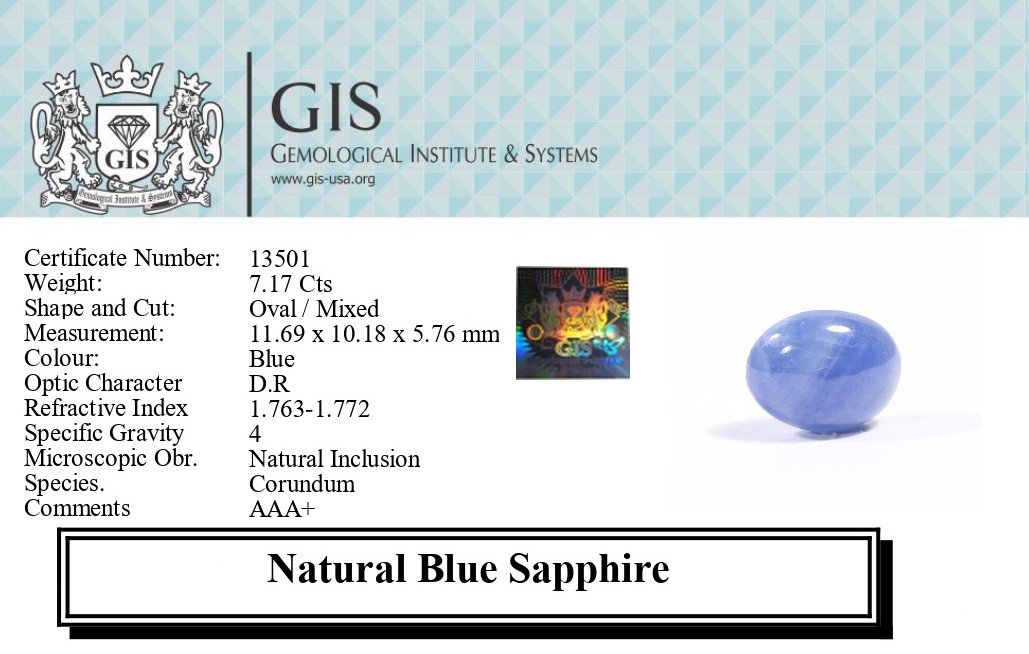 BSP12767 5 1 BLUE SAPPHIRE 7.17 Ct.