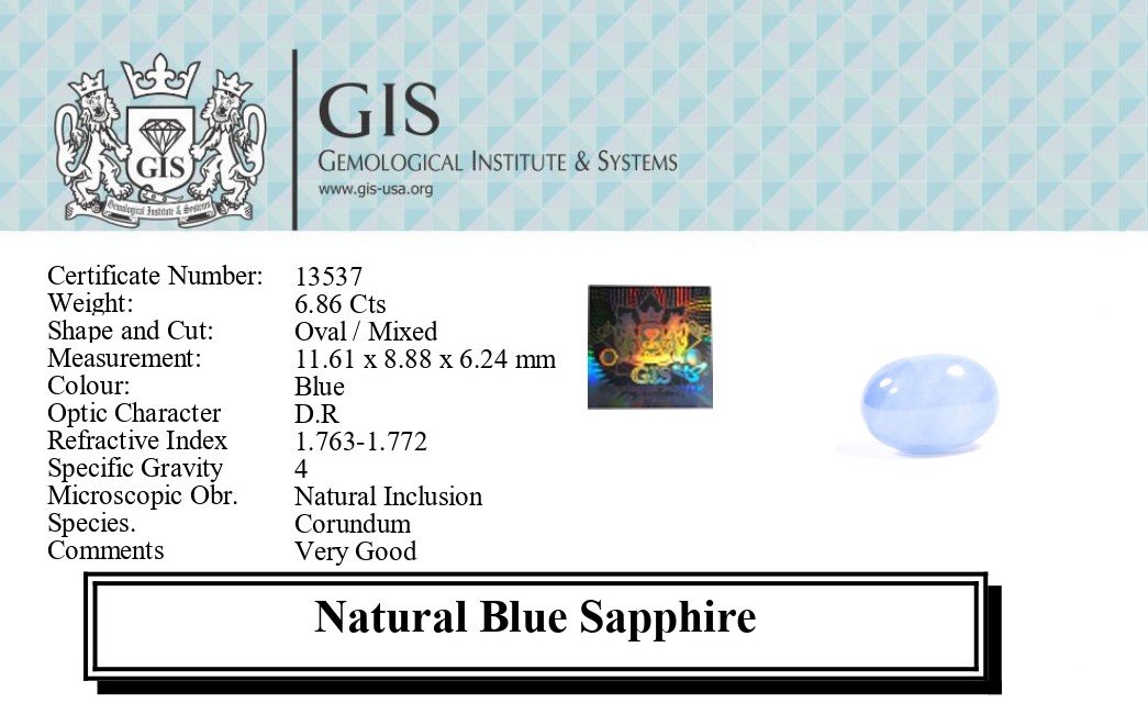 BSP12803 5 1 BLUE SAPPHIRE 6.86 Ct.