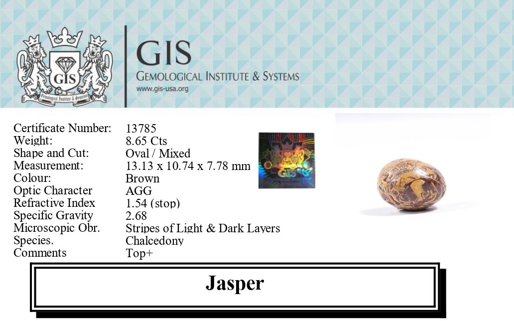 JASPER 8.65 Ct.