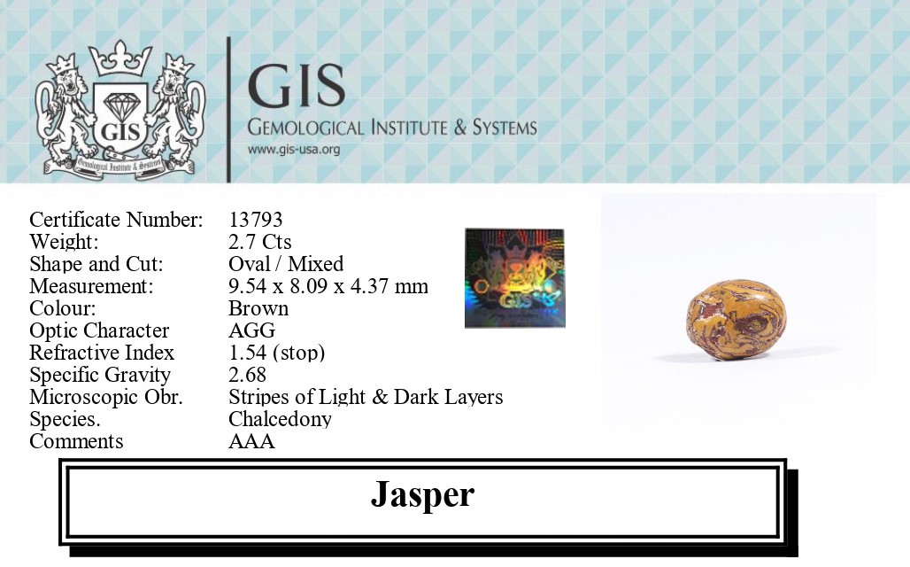 JASPER 2.7 Ct.