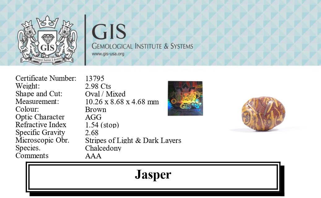 JASPER 2.98 Ct.