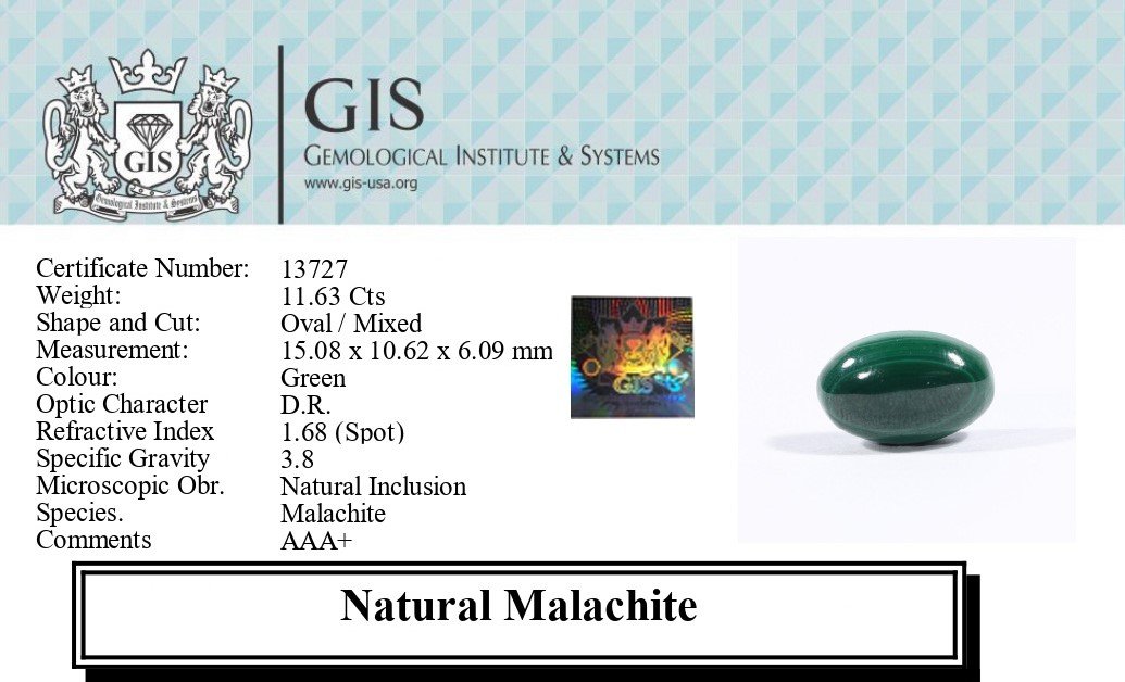 MC56 5 1 MELACHITE 11.63 Ct.