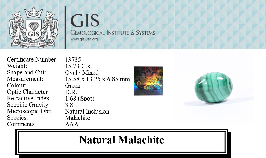 MELACHITE 15.73 Ct.