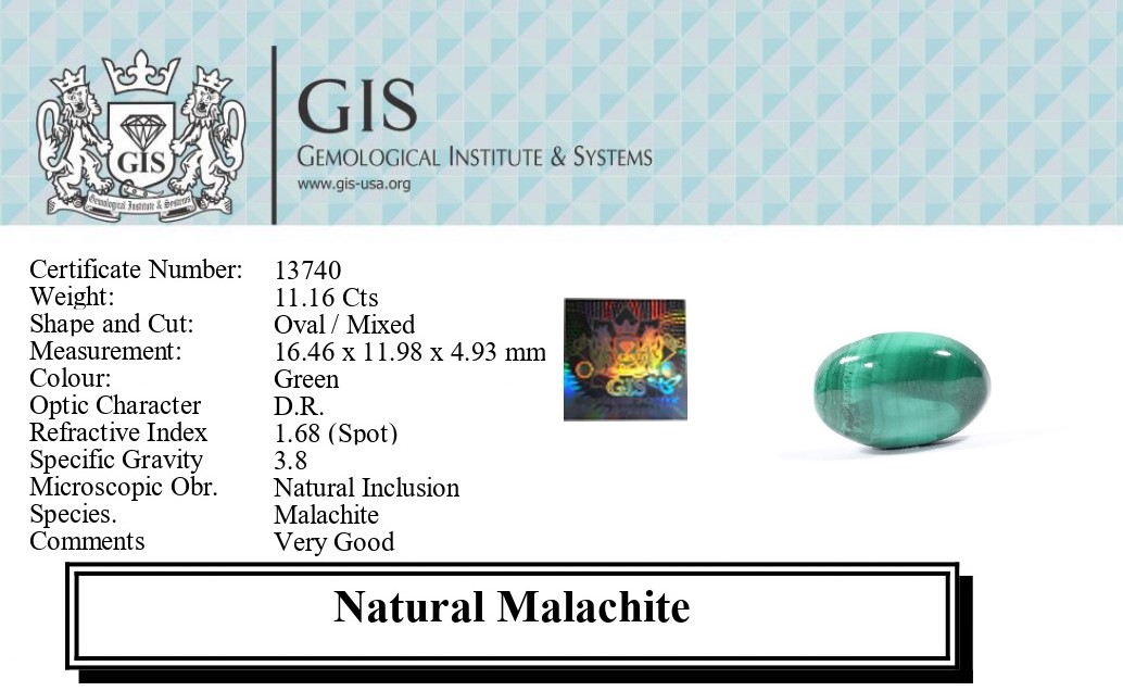 MELACHITE 11.16 Ct.