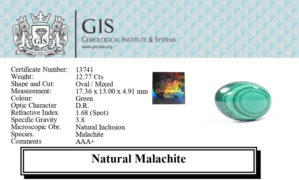 MELACHITE 12.77 Ct.