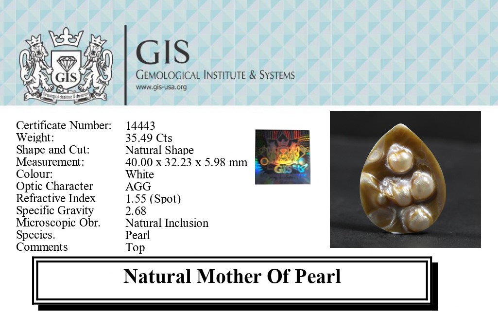 MOTHER OF PEARL 35.49 Cts.
