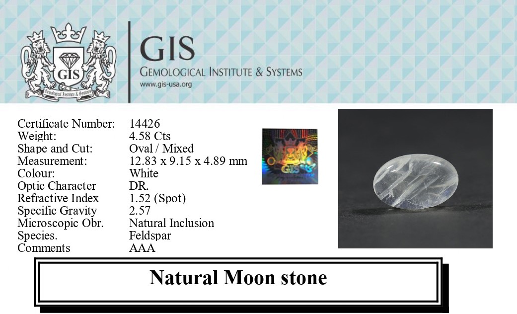 MOONSTONE 4.58 Ct.