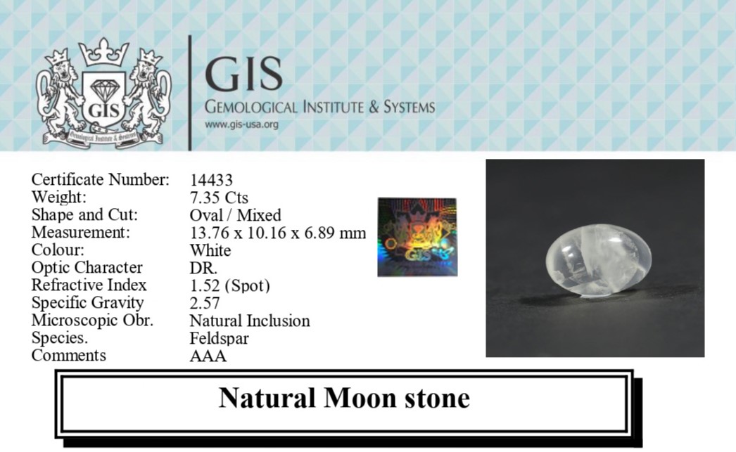 MOONSTONE 7.35 Ct.