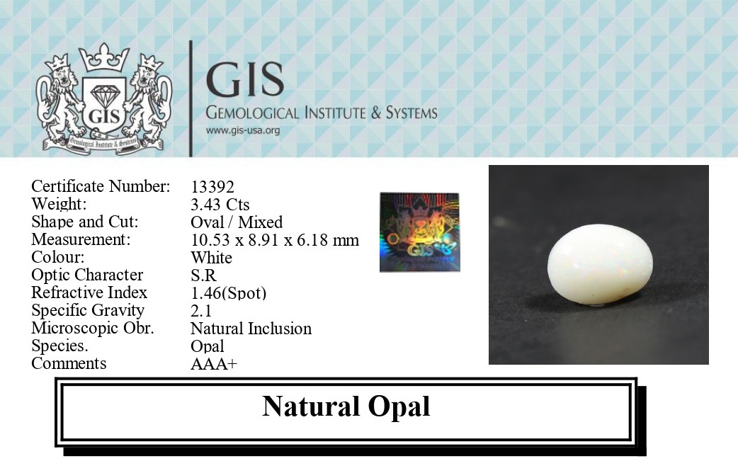 OPAL 3.43 Ct.