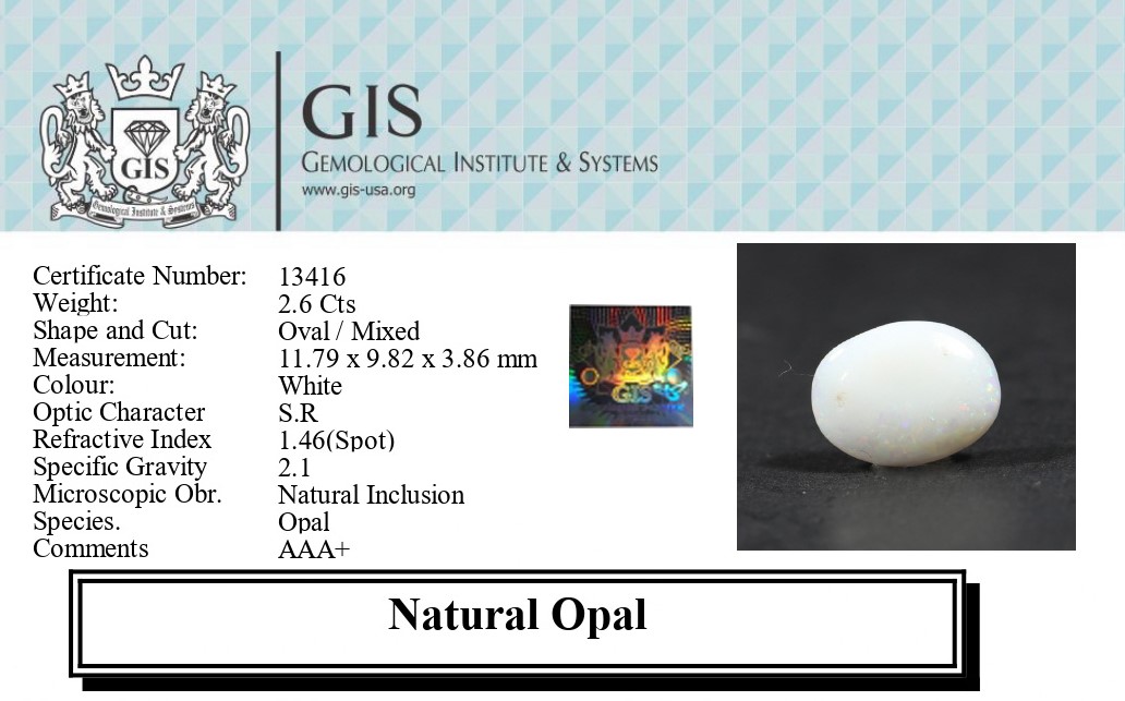 OPAL 2.6 Ct.