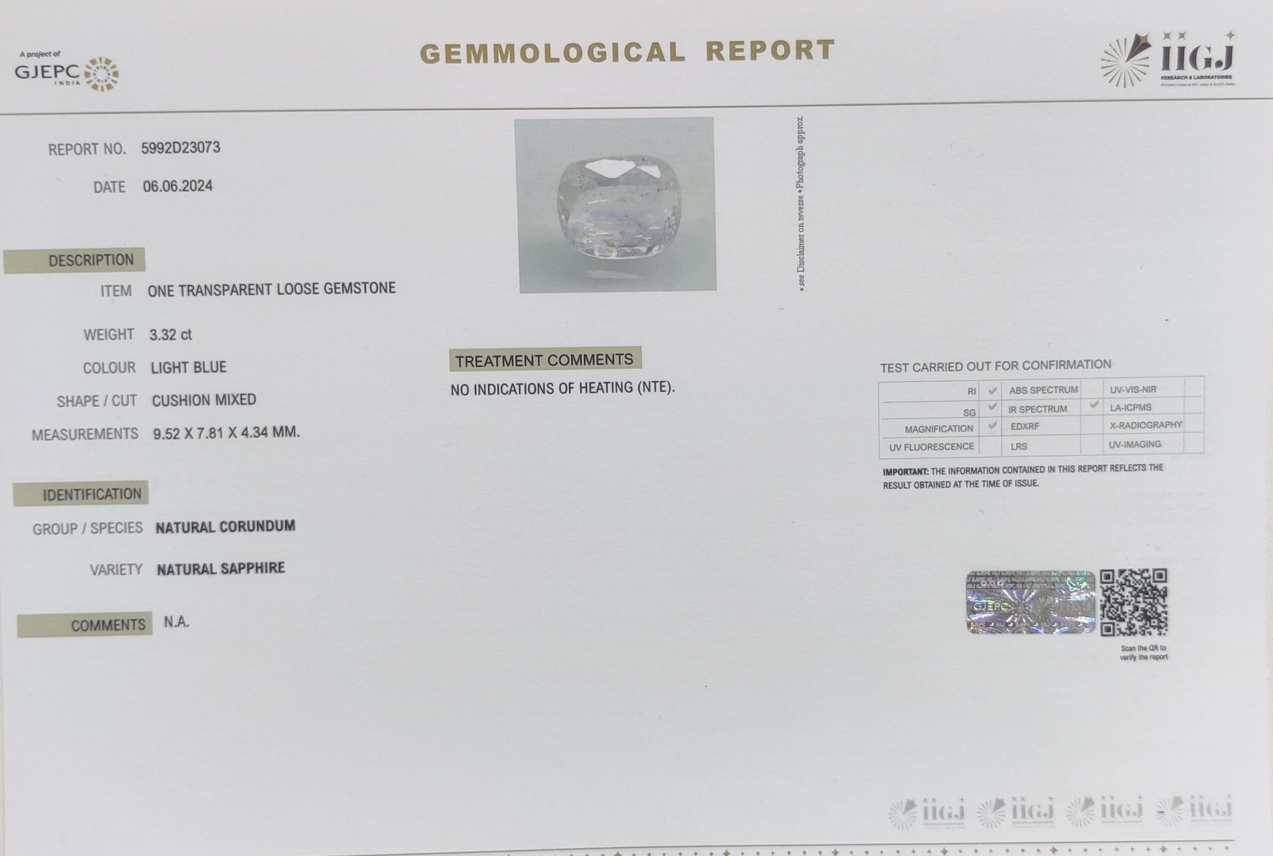 BSP13204 4 1 scaled BLUE SAPPHIRE 3.32 Ct.