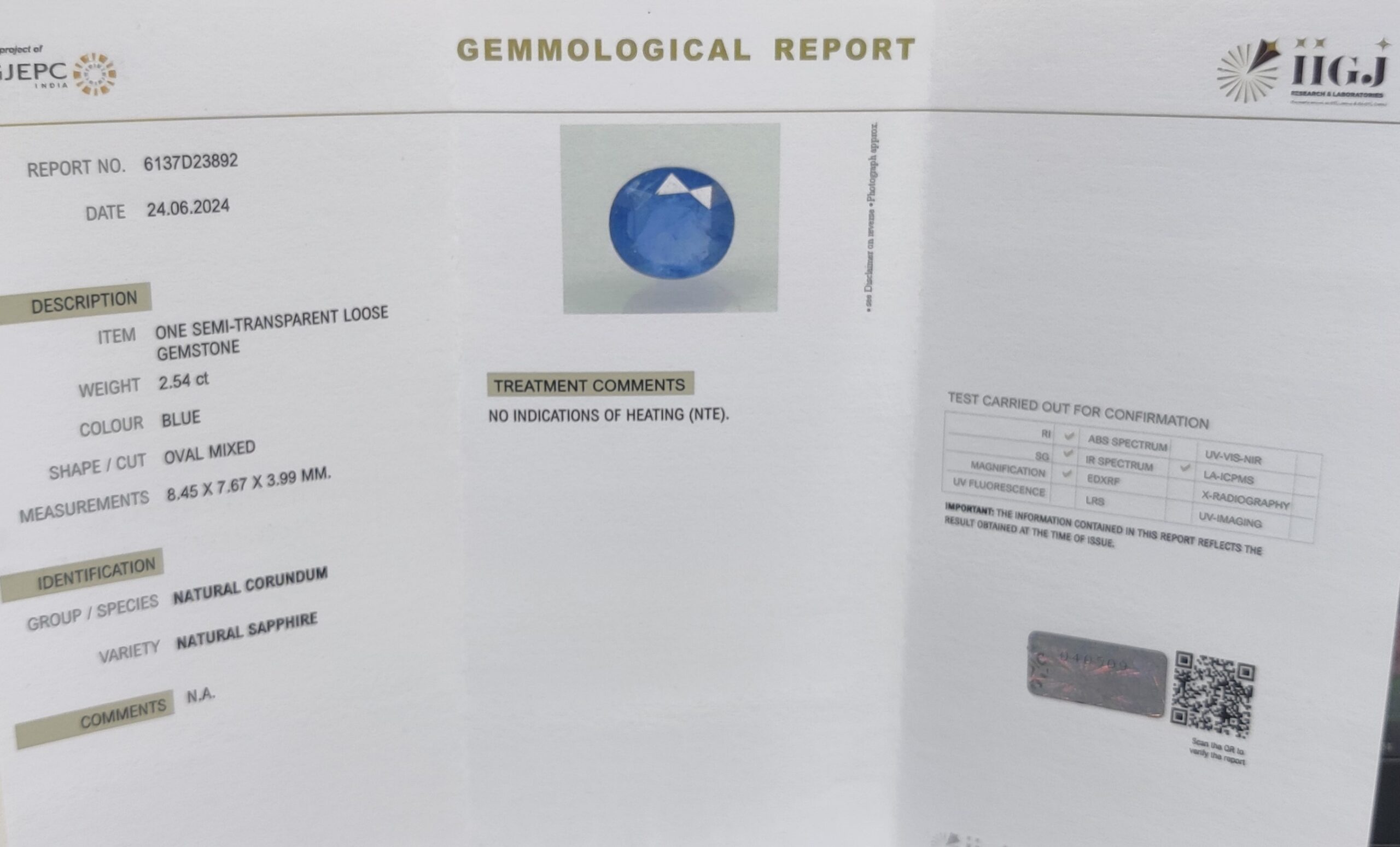 BSP13355 4 1 scaled BLUE SAPPHIRE 2.54 Ct.