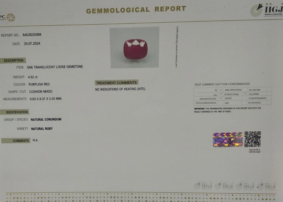 RUB7106 4 3 RUBY 4.52 Ct.