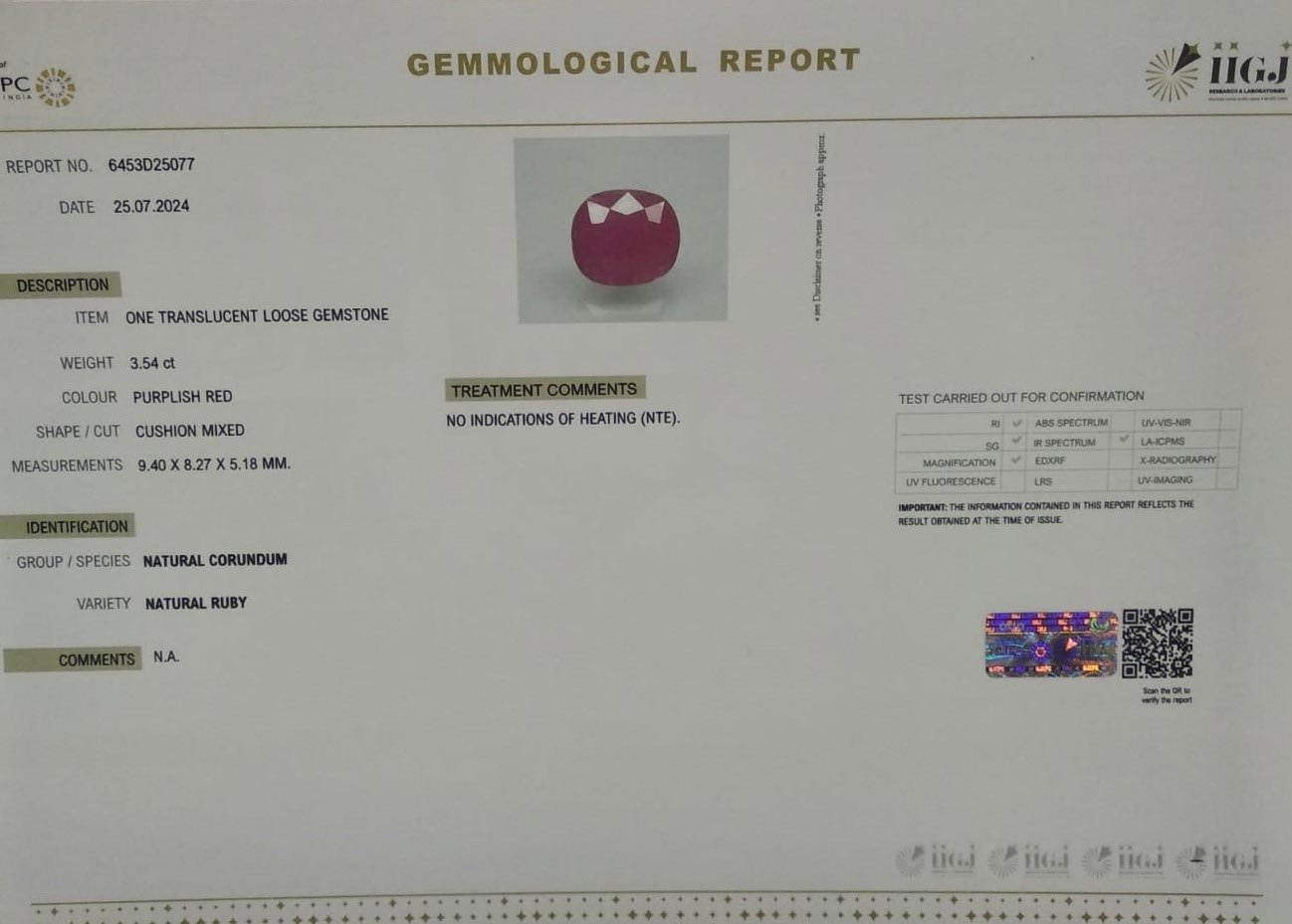 RUB7113 4 2 RUBY 3.54 Ct.