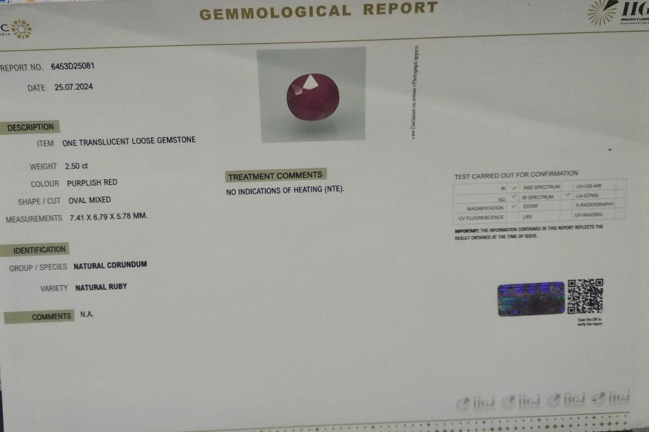 RUB7116 4 2 RUBY 2.5 Ct.