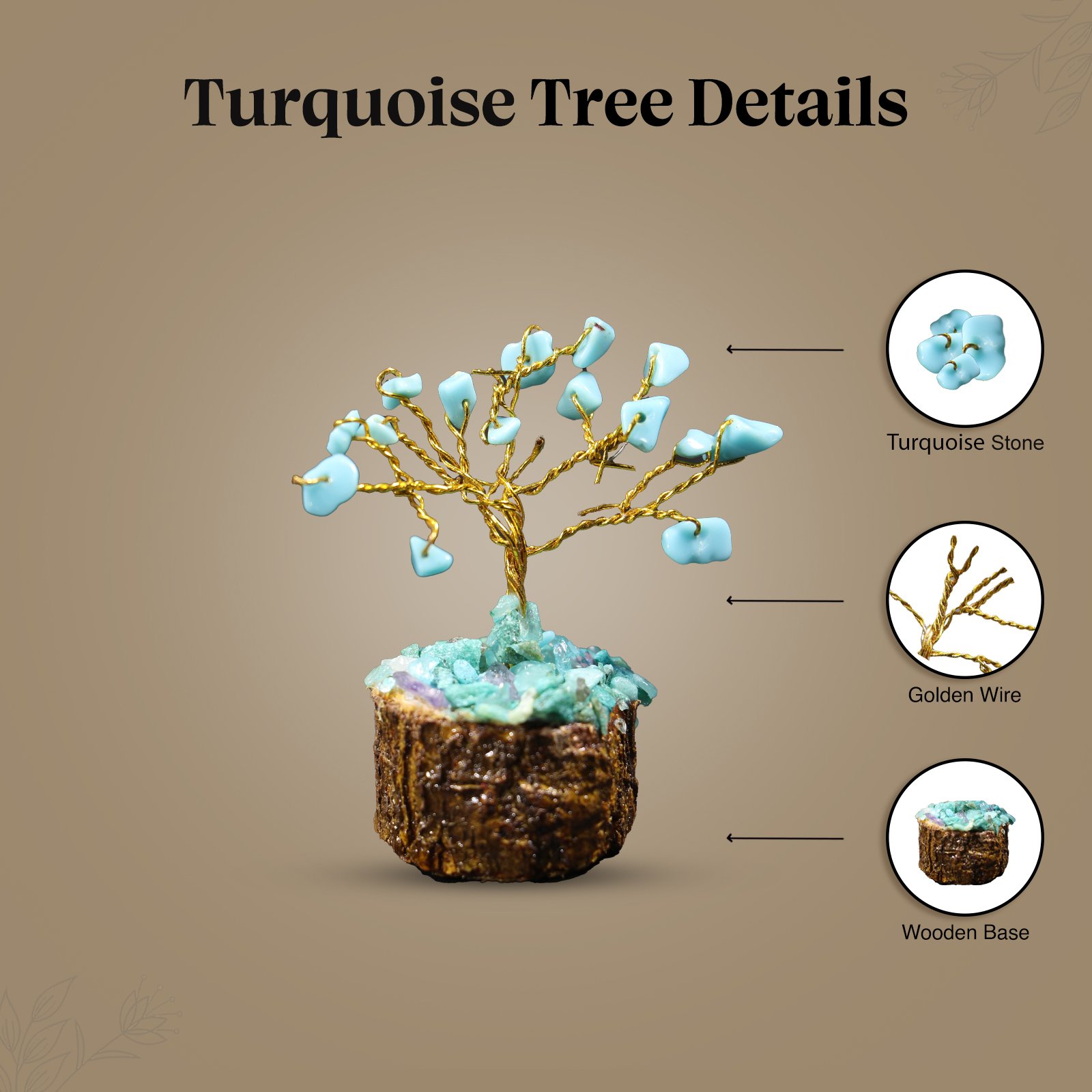 2 2 Turquoise Mini Tree