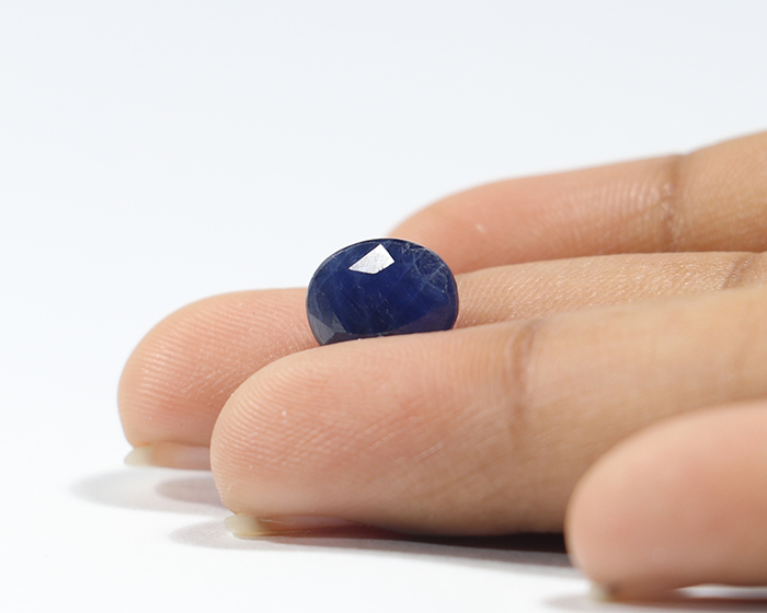 BSP13629 3 Blue Sapphire 3.89 Ct.