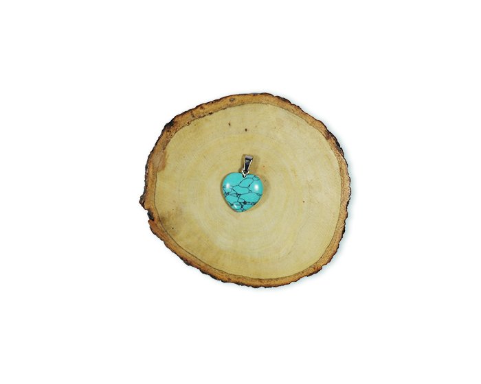 1 2 3 Turquoise Heart Pendant