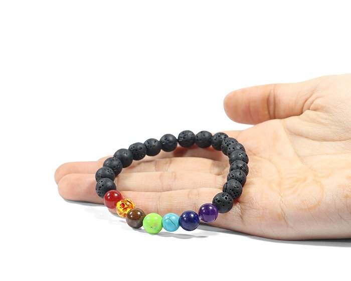 3 5 7 Chakra Lava Bracelet