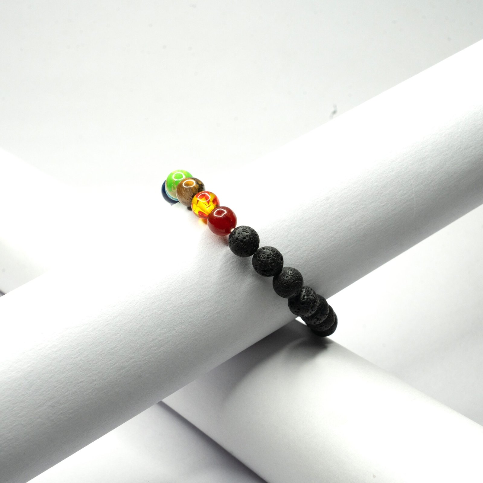 7chakra Lava 1 scaled 7 Chakra Lava Bracelet